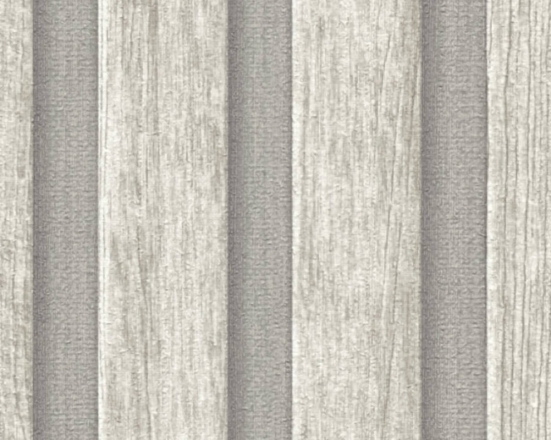 media image for Wood Stripes Wallpaper in Grey 221