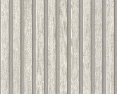 product image for Wood Stripes Wallpaper in Grey 18