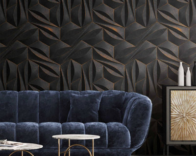 product image for Maha Wall Mural in Black 14