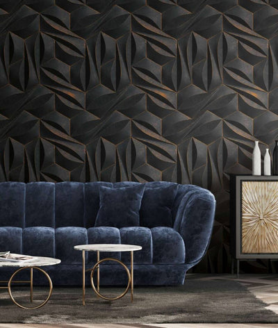 product image for Maha Wall Mural in Black 22