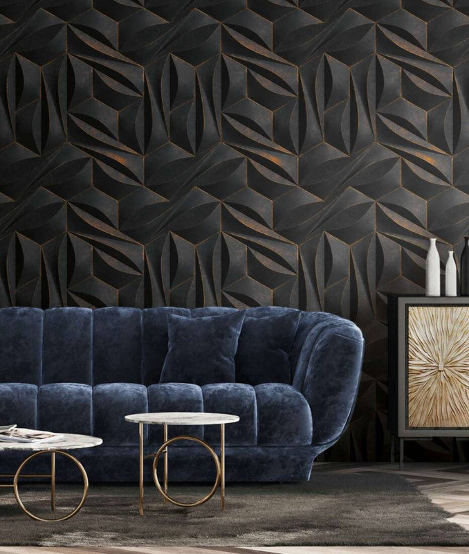 media image for Maha Wall Mural in Black 222