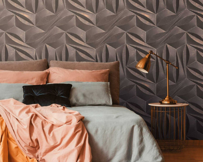 media image for Maha Wall Mural in Grey 285