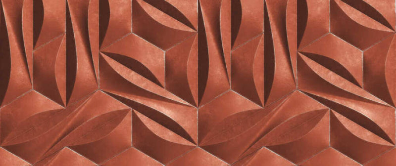 media image for Maha Wall Mural in Terracotta 214