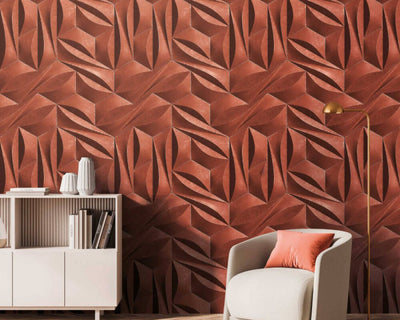 product image for Maha Wall Mural in Terracotta 42