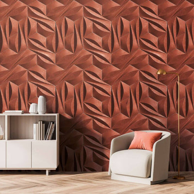 product image for Maha Wall Mural in Terracotta 57