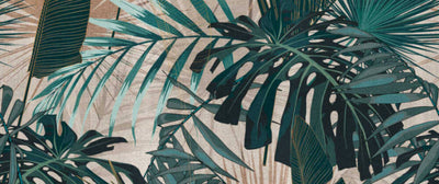 product image for Lea Botanical Wall Mural in Green/Beige/Cream 23