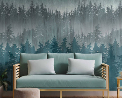 product image of Björn Wall Mural in Blue/Green/Grey 528