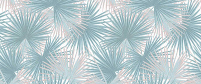 product image for Zoe Botanical Wall Mural in Turquoise/Beige 98