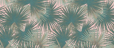 product image for Zoe Botanical Wall Mural in Green/Pink 16