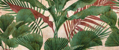 product image for Lea Jungle Wall Mural in Green/Beige 69