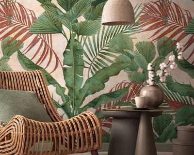 product image of Lea Jungle Wall Mural in Green/Beige 562