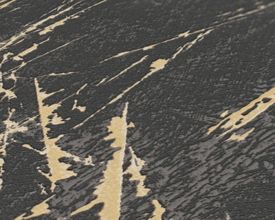 product image for Stone Streak Wallpaper in Black/Gold 92