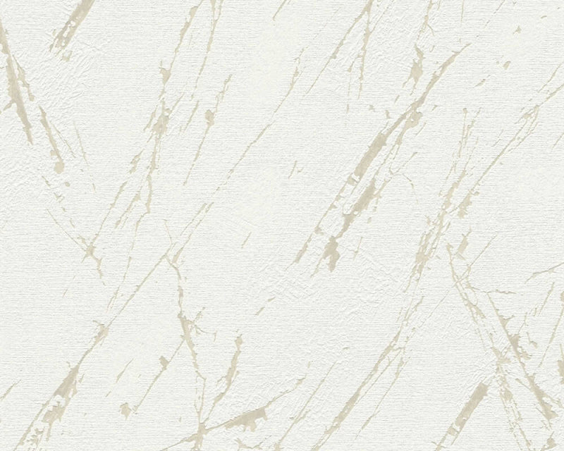 media image for Sample Stone Streak Wallpaper in Cream/Gold 211