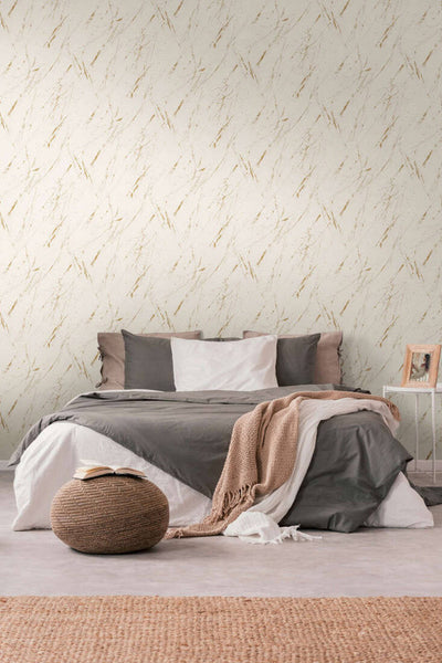 product image for Stone Streak Wallpaper in Beige/Gold 5