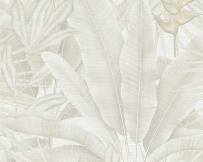 product image for Jungle Leaf Large Floral Wallpaper in Beige/Cream/Grey 51