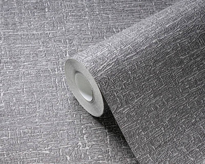 product image for Textile-Look Light Texture Wallpaper in Grey 27