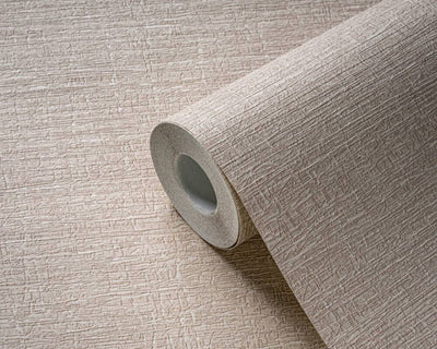 product image for Textile-Look Light Texture Wallpaper in Beige/Cream 20