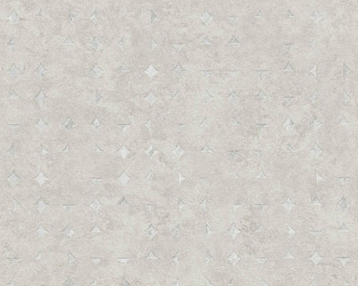 product image for Geo Shapes & Accents Distressed Wallpaper in Beige/Silver 22