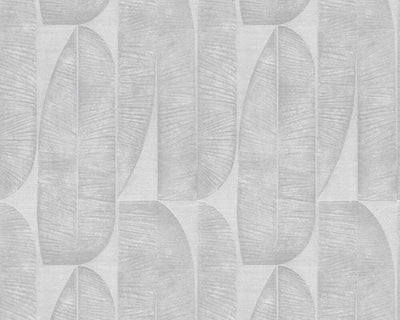 product image for Geometric Leaf Wallpaper in Grey 59