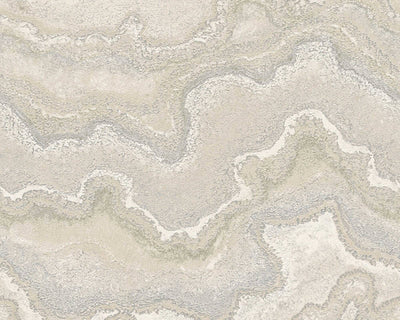 product image for Marbled & Metallic Accents Wallpaper in Beige/Cream/Metallic 82