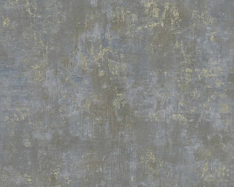 media image for Rust Distressed Wallpaper in Brown/Blue/Gold 273