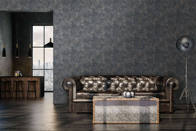 product image for Rust Distressed Wallpaper in Black/Bronze/Grey 52