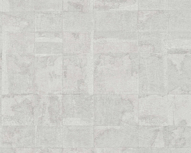 media image for Tile Texture Metallic Effect Wallpaper in Cream/Grey/Silver 270