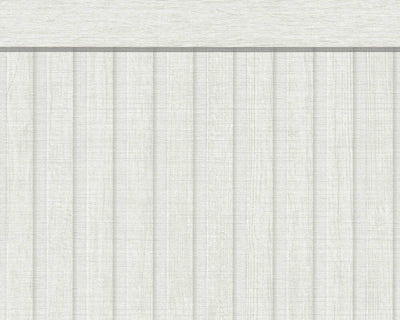 product image for Wood Stripe & Solid Wallpaper in Grey/White 53
