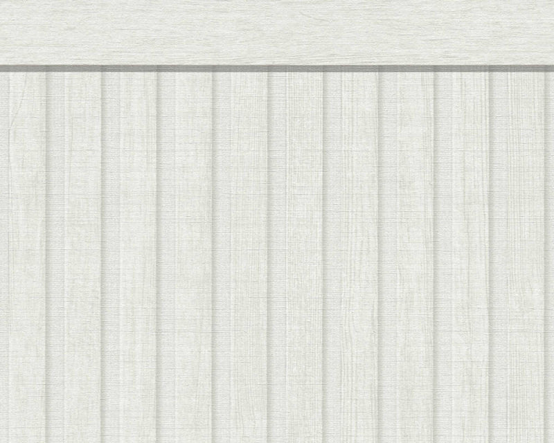 media image for Sample Wood Stripe & Solid Wallpaper in Grey/White 233