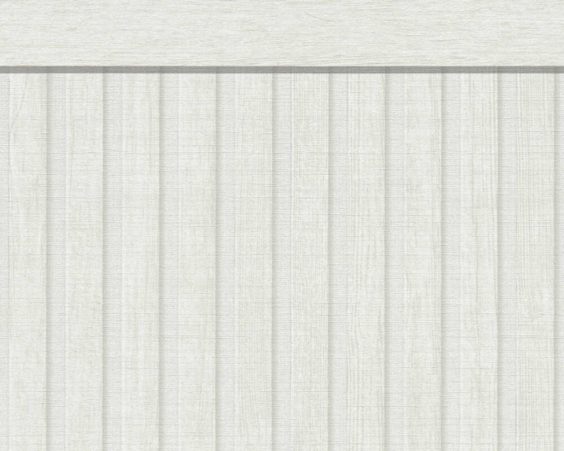 media image for Wood Stripe & Solid Wallpaper in Grey/White 242