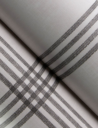 product image for Twain Charcoal Plaid Wallpaper 33