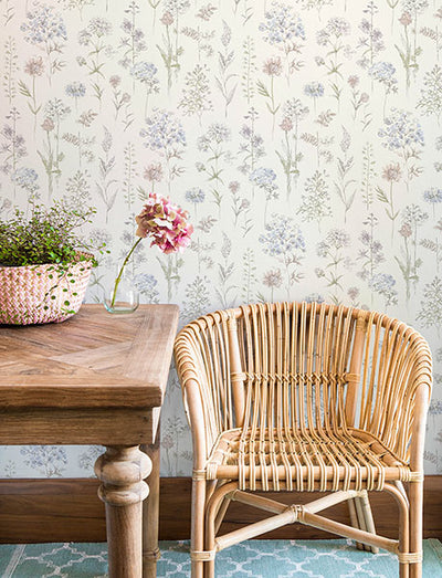 product image for Bergamot Lavender Wildflower Wallpaper 61