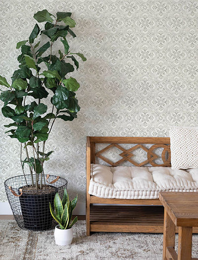 product image for Marjoram Blush Floral Tile Wallpaper 76
