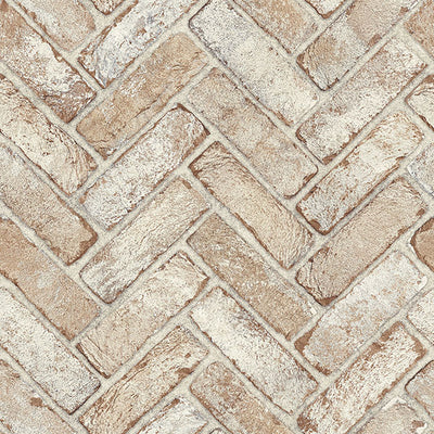 product image for Canelle Rust Brick Herringbone Wallpaper 55