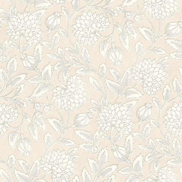 media image for Sample Vadouvan Blush Jacobean Trail Wallpaper 214