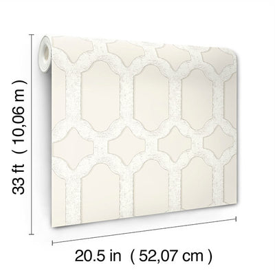 product image for Chervil Cream Trellis Wallpaper 3
