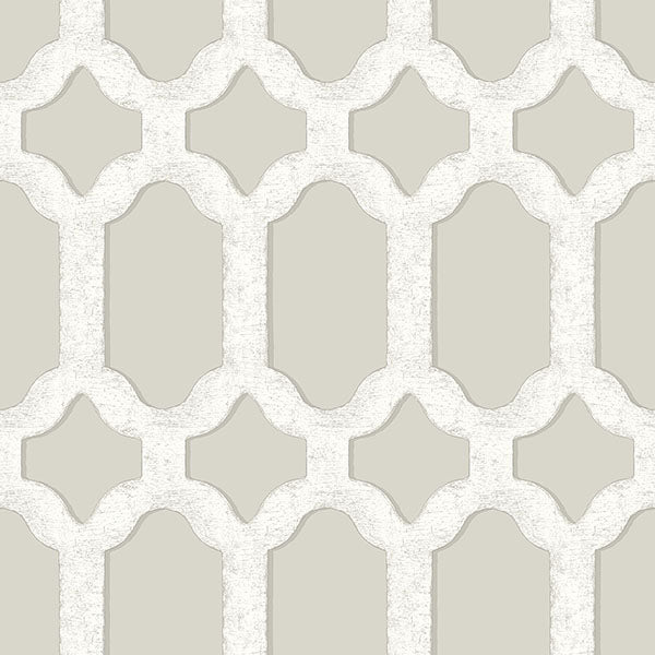 media image for Sample Chervil Light Grey Trellis Wallpaper 216