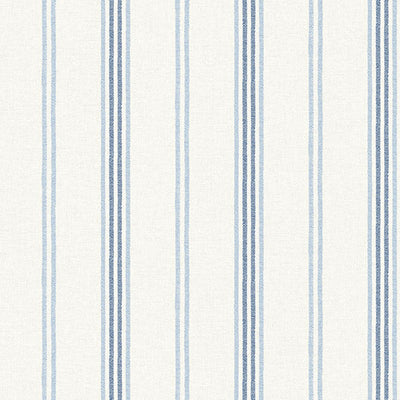 product image for Lovage Blue Linen Stripe Wallpaper 48