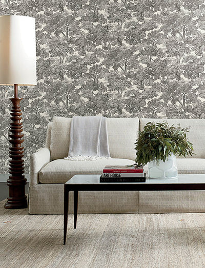 product image for Spinney Black Toile Wallpaper 21