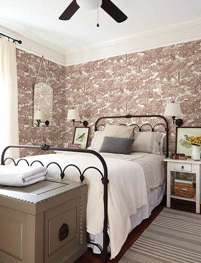 product image for Spinney Red Toile Wallpaper 77