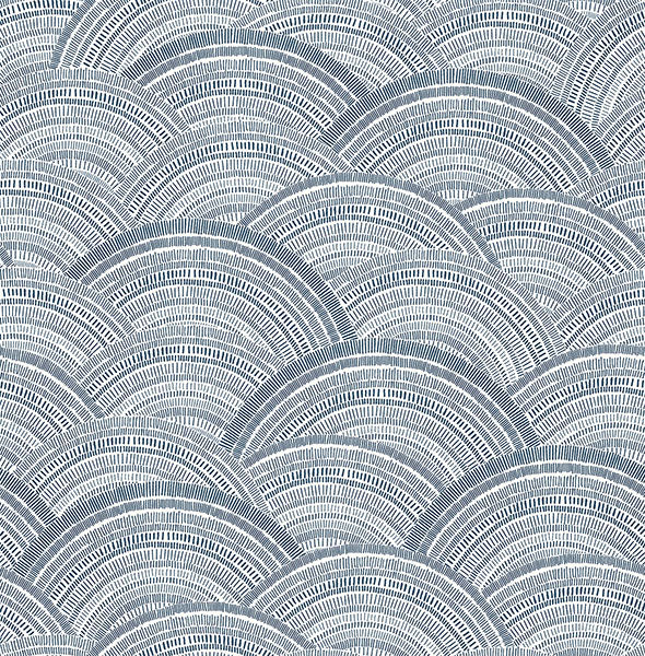 media image for Encircle Indigo Geometric Wallpaper 281