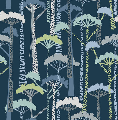 product image of Unify Indigo Forest Wallpaper 552