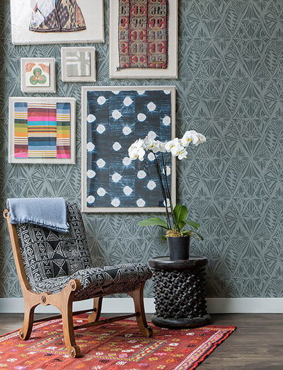 product image for Urbane Denim Blue Diamonds Wallpaper 59