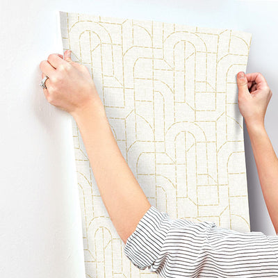 product image for Integrity Yellow Arched Outlines Wallpaper 5