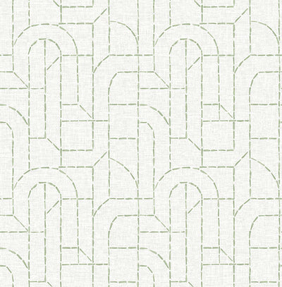 product image for Integrity Light Green Arched Outlines Wallpaper 1