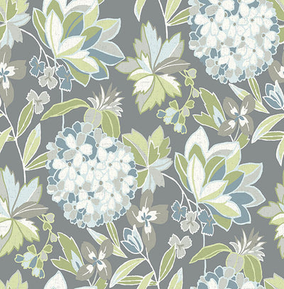 product image of Sample Valdivian Aqua Floral Wallpaper 529