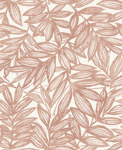 product image for Rhythmic Coral Leaf Wallpaper 72