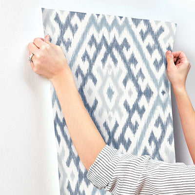product image for Solola Blue Ikat Wallpaper 65