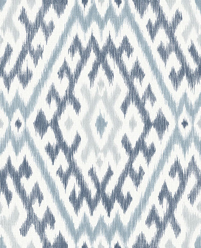 product image for Solola Blue Ikat Wallpaper 61