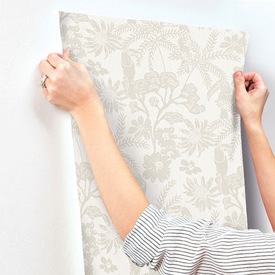 product image for Jacaranda Taupe Tropical Trail Wallpaper 29